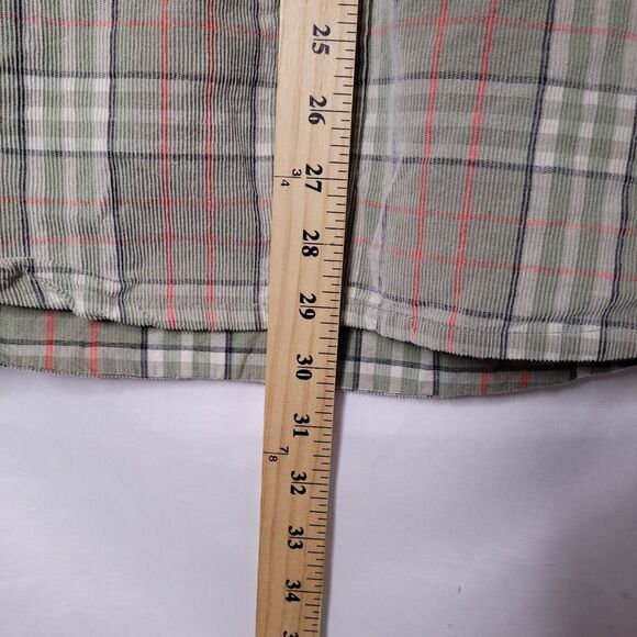 Ripcurl Corduroy Shirt Mens Small Plaid Green, Red - Picture 6 of 10